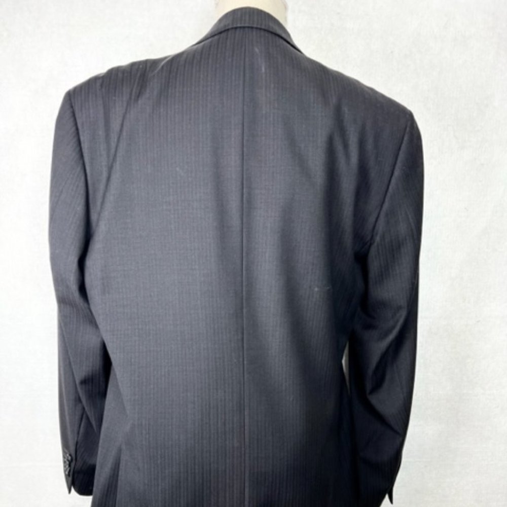 Prontomoda Snello Charcoal 100% Merino Wool Suit Coat/Sport Coat - Picture 2 of 14